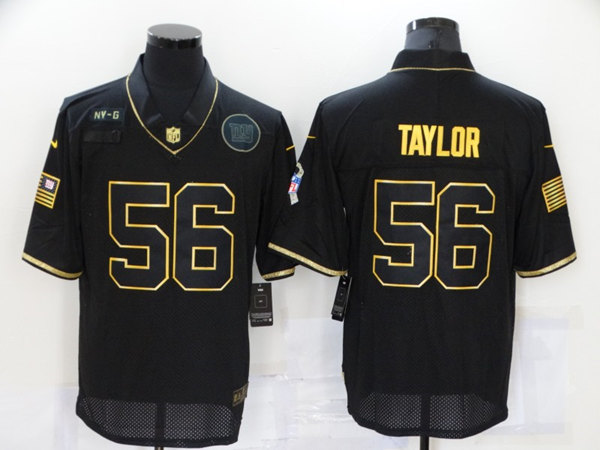 Men's New York Giants ACTIVE PLAYER Custom Black/Gold Salute To Service Limited Stitched Jersey Men's New York Giants ACTIVE PLAYER Custom Black/Gold Salute To Service Limited Stitched Jersey